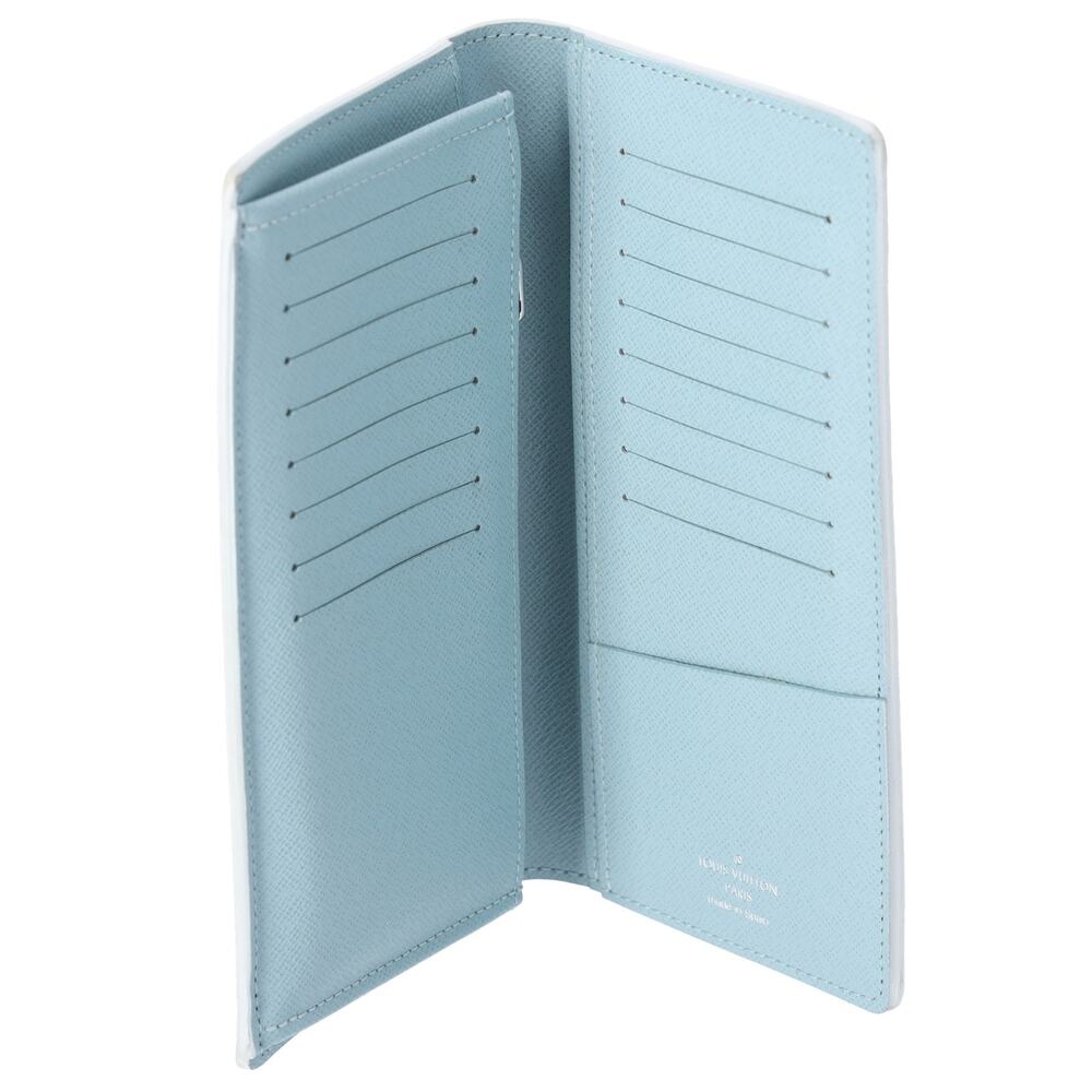 Louis Vuitton Brazza Wallet Limited Edition Aquagarden Monogram Crystal Blue - Picture 3 of 6